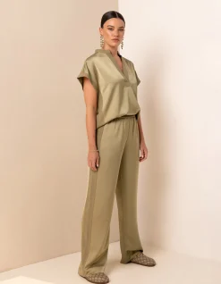 Shoeby Inside Out Top Groen By Mieke<DAMES Tops