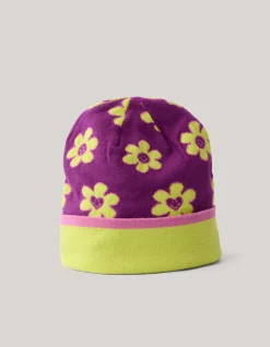 Shoeby Jacquard Beanie Donkerpaars< Mutsen