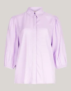 Shoeby Jacquard Blouse Lichtpaars<DAMES Blouses