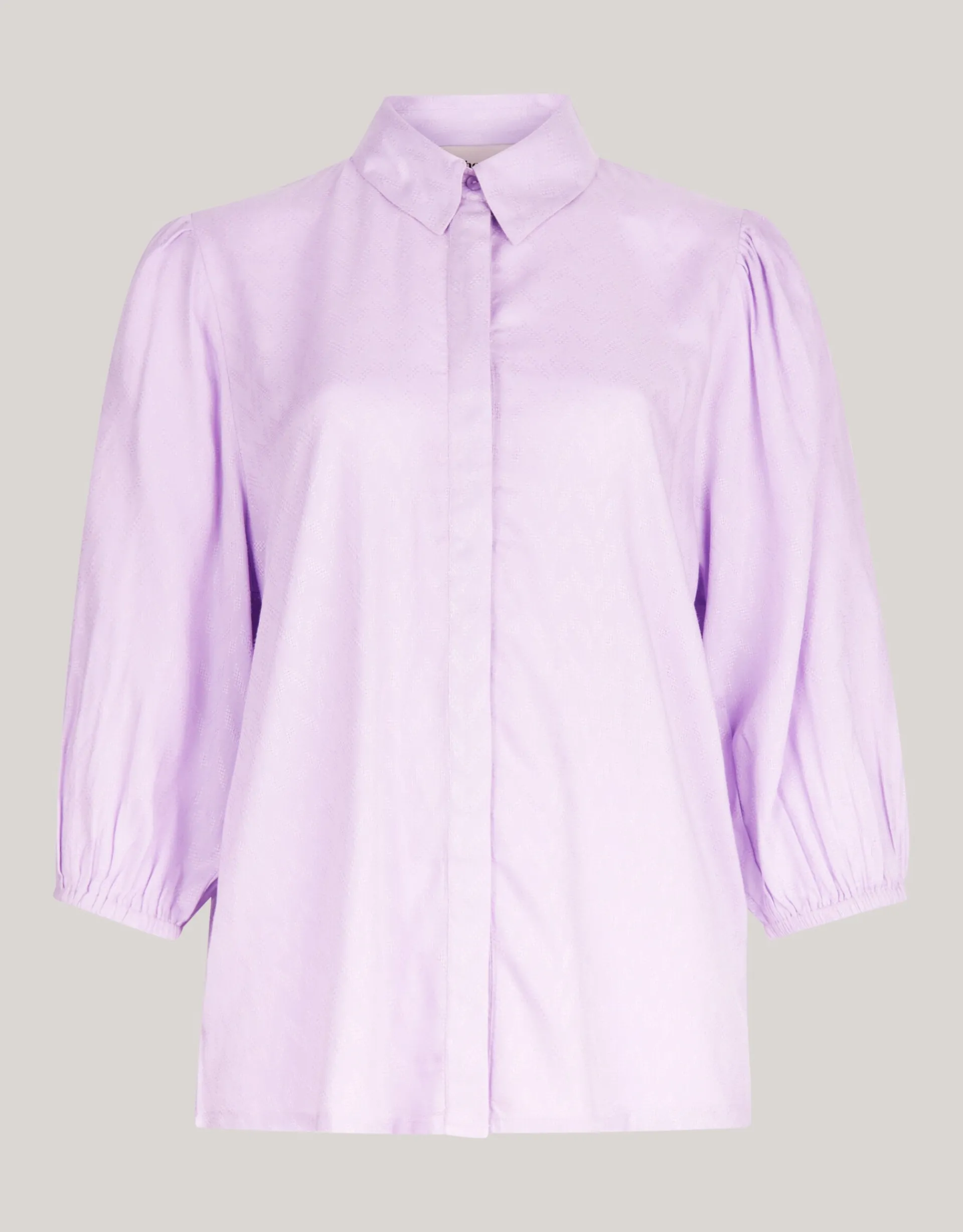 Shoeby Jacquard Blouse Lichtpaars<DAMES Blouses