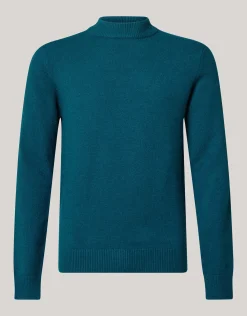 Shoeby Jacquard Gebreide Trui Donkergroen<Heren Truien En Sweaters