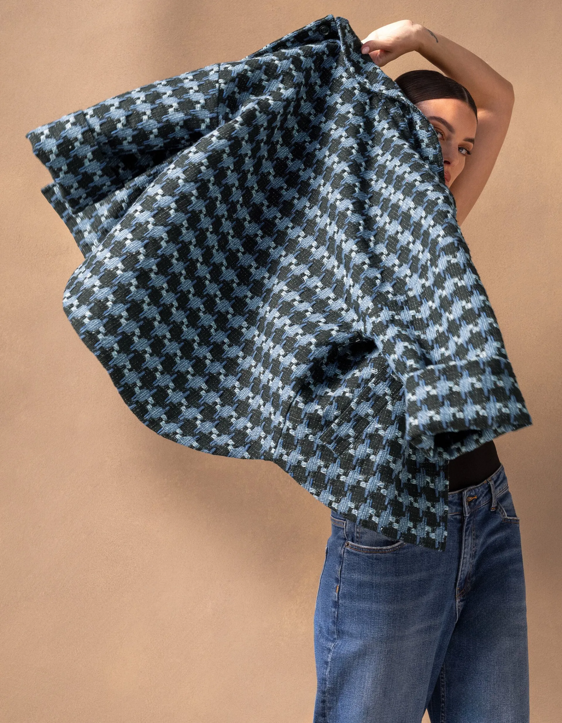 Shoeby Jacquard Jack Blauw By Mieke<DAMES Jacks