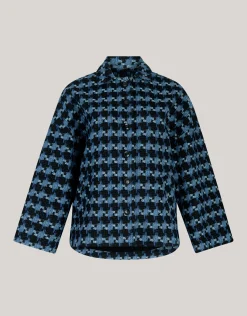 Shoeby Jacquard Jack Blauw By Mieke<DAMES Jacks