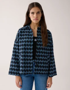 Shoeby Jacquard Jack Blauw By Mieke<DAMES Jacks