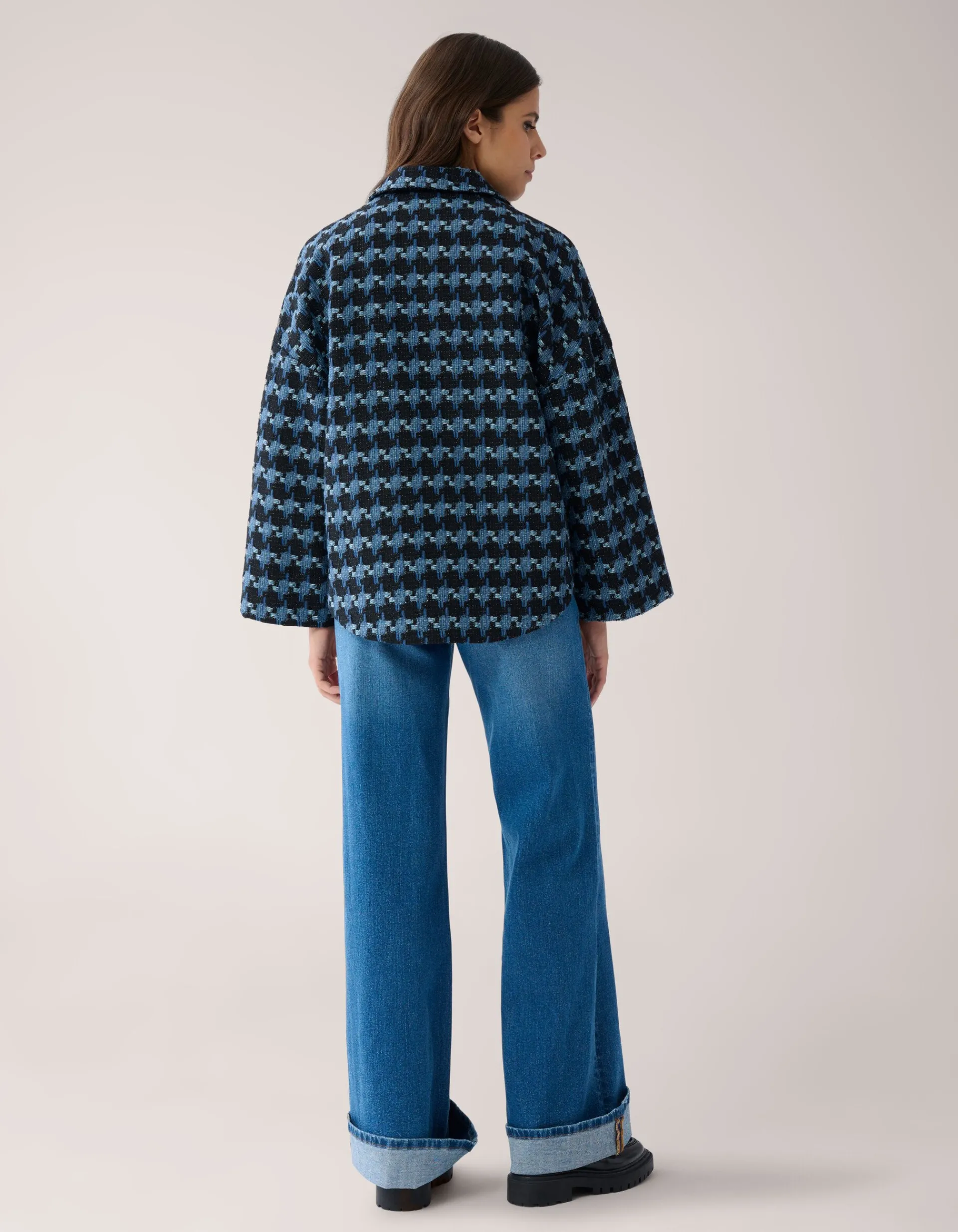 Shoeby Jacquard Jack Blauw By Mieke<DAMES Jacks