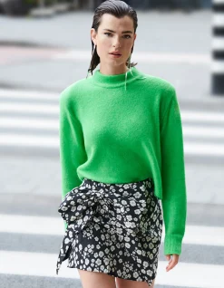 Shoeby Jacquard Mini Rok Zwart/Wit<DAMES Rokken