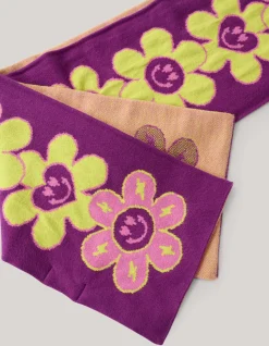 Shoeby Jacquard Sjaal Donkerpaars< Overige Accessoires