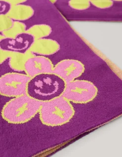 Shoeby Jacquard Sjaal Donkerpaars< Overige Accessoires