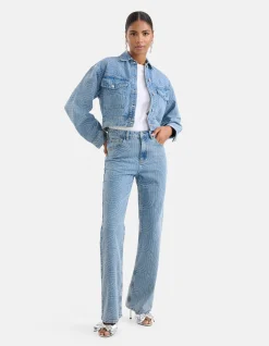 Shoeby Jacquard Straight Fit Jeans<DAMES Jeans