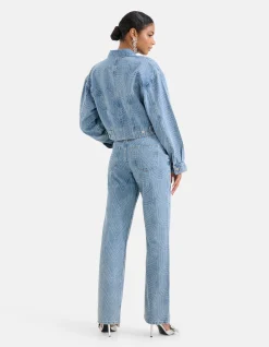 Shoeby Jacquard Straight Fit Jeans<DAMES Jeans