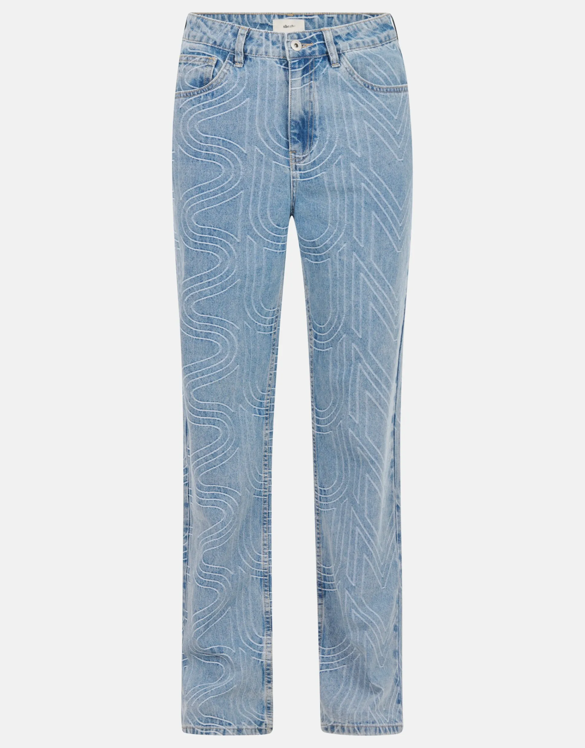 Shoeby Jacquard Straight Fit Jeans<DAMES Jeans