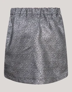 Shoeby Jacquard Strik Mini Rok Zilver< Rokken