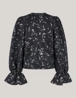 Shoeby Jacquard Strik Top Zwart<DAMES Tops