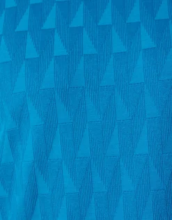 Shoeby Jacquard T-shirt Blauw<Heren T-Shirts En Polo's