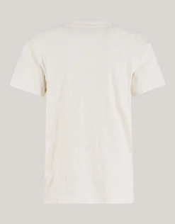 Shoeby Jacquard T-shirt Gebroken Wit<Heren T-Shirts En Polo's