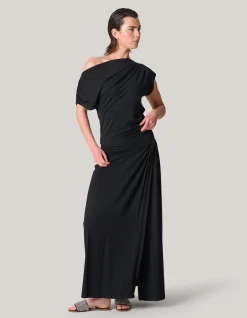 Shoeby Jersey Asymmetrische Top Zwart<DAMES Tops