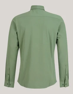Shoeby Jersey Overhemd Groen<Heren Overhemden