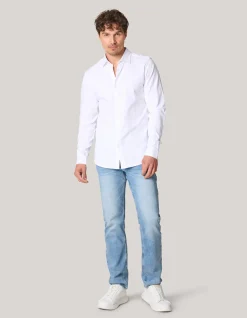 Shoeby Jersey Overhemd Wit<Heren Overhemden