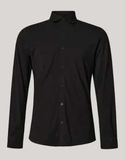 Shoeby Jersey Overhemd Zwart<Heren Overhemden