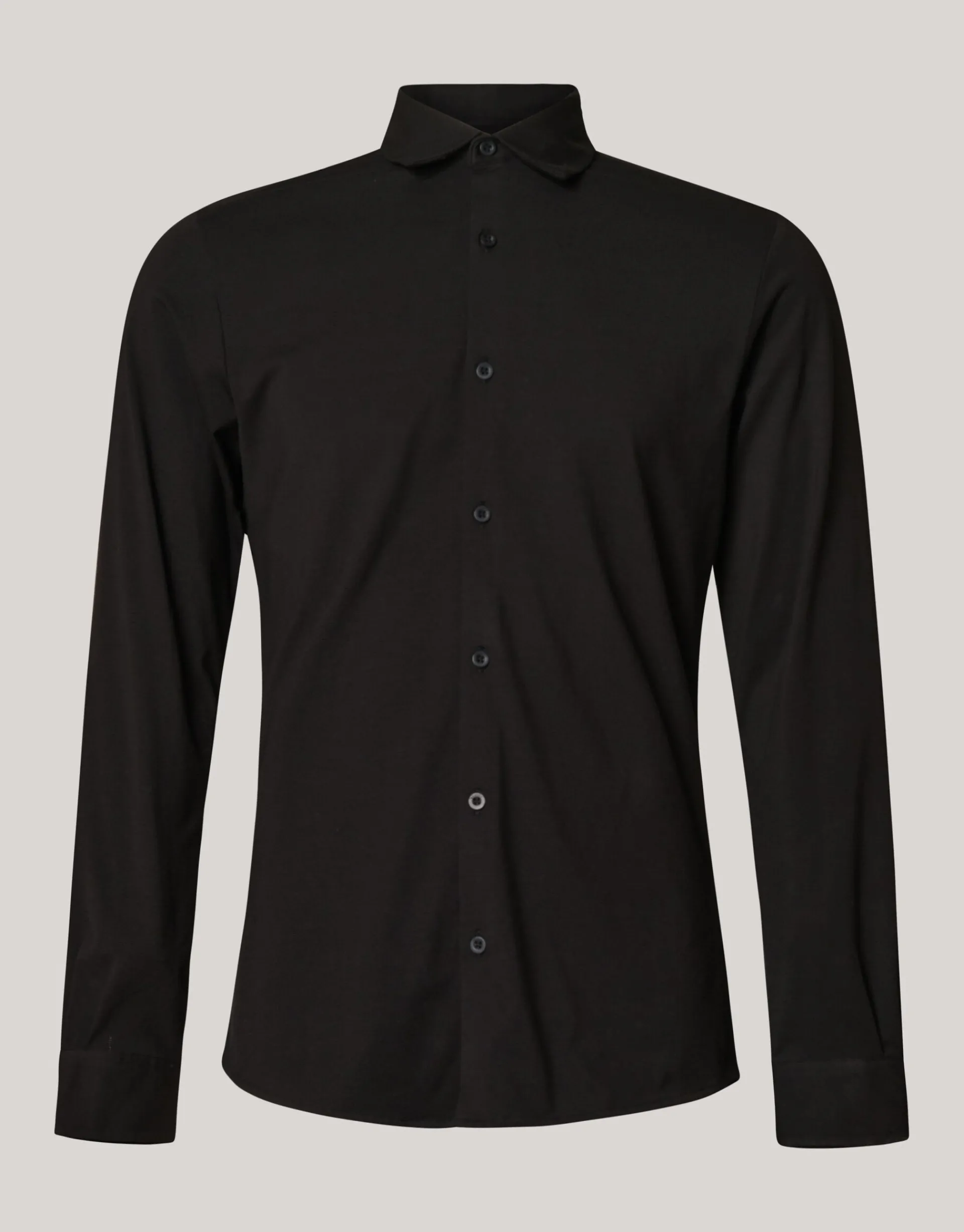 Shoeby Jersey Overhemd Zwart<Heren Overhemden