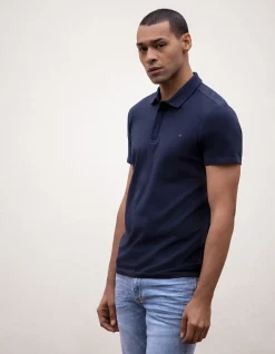 Shoeby Jersey Polo Donkerblauw<Heren T-Shirts En Polo's