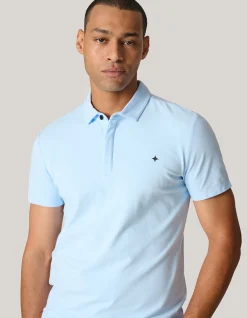 Shoeby Jersey Polo Lichtblauw<Heren T-Shirts En Polo's