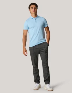 Shoeby Jersey Polo Lichtblauw<Heren T-Shirts En Polo's