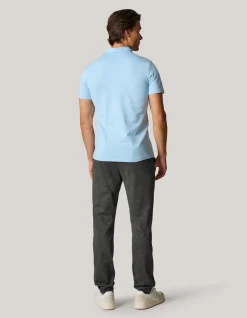Shoeby Jersey Polo Lichtblauw<Heren T-Shirts En Polo's