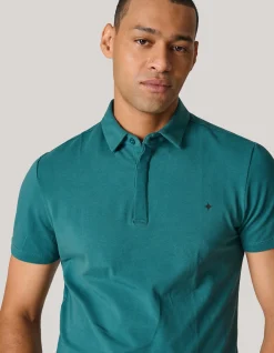 Shoeby Jersey Polo Turquoise<Heren T-Shirts En Polo's