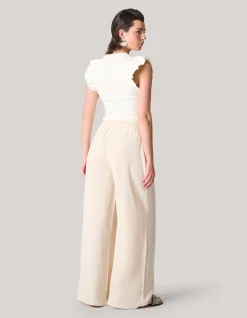 Shoeby Jersey Ruffle Top Wit<DAMES T-Shirts