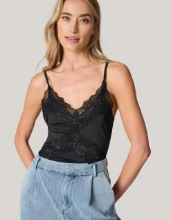 Shoeby Kanten Body Zwart<DAMES Tops
