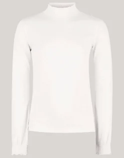 Shoeby Katoenen Top Gebroken Wit< Tops Lange Mouw