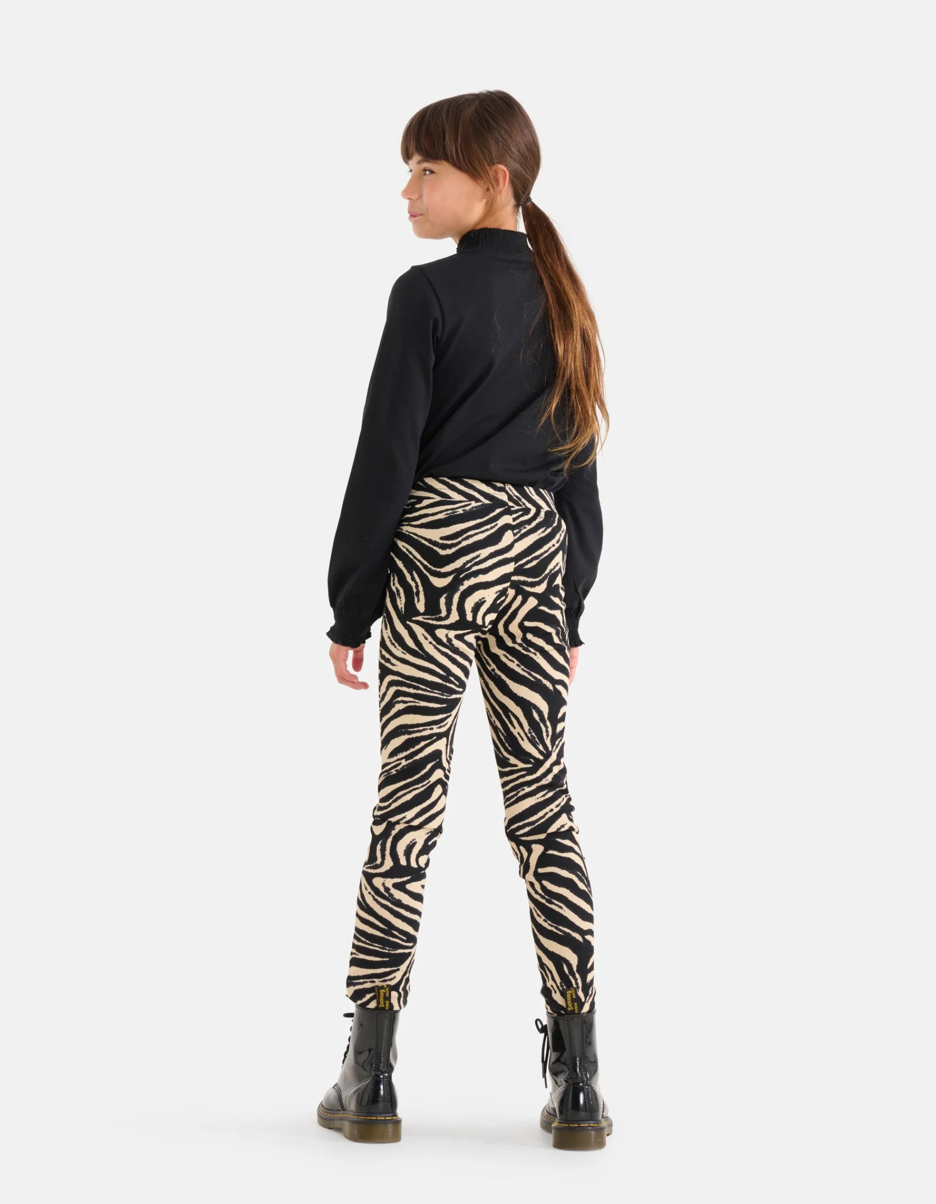 Shoeby Katoenen Top Zwart< Tops Lange Mouw