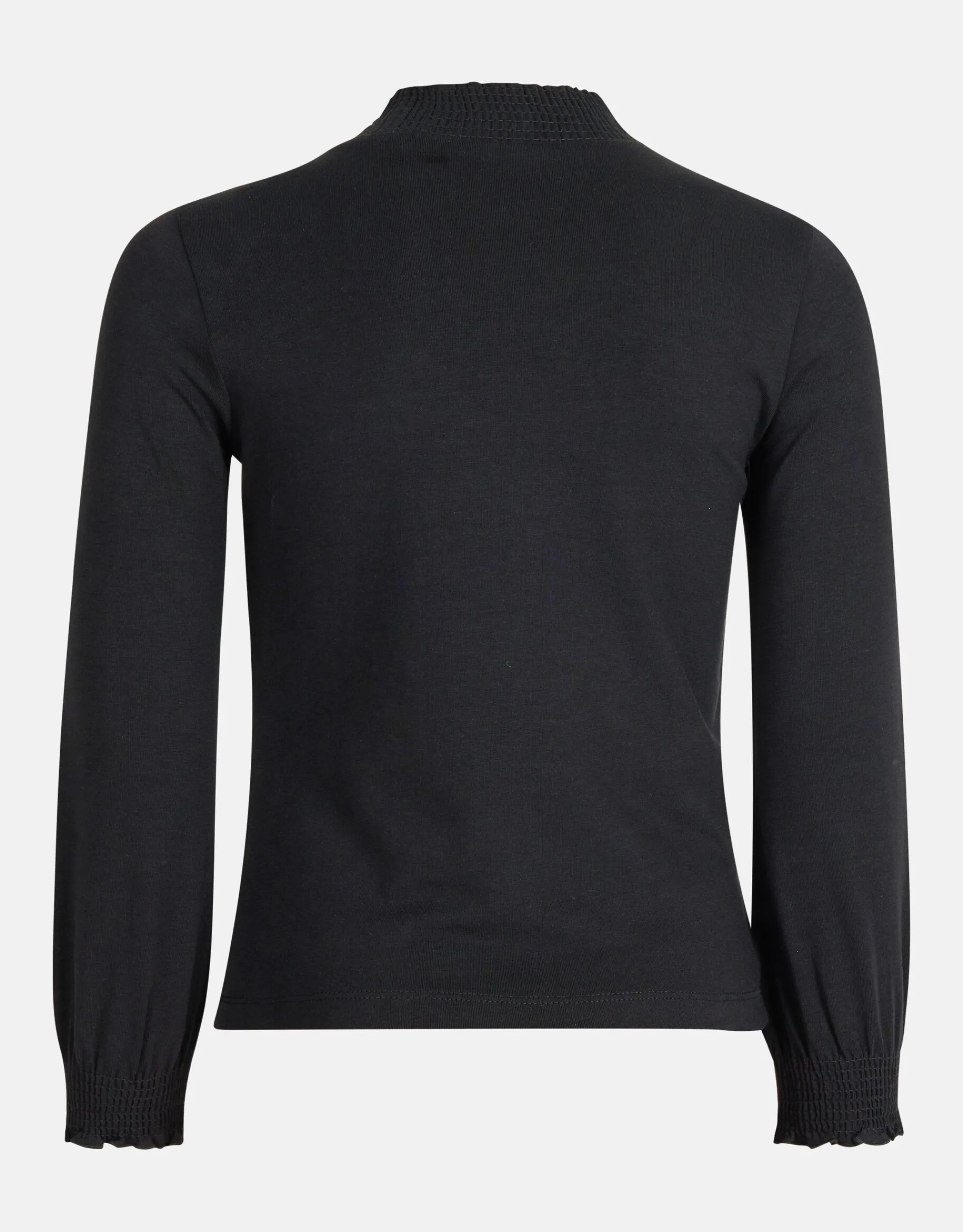 Shoeby Katoenen Top Zwart< Tops Lange Mouw