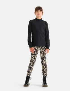 Shoeby Katoenen Top Zwart< Tops Lange Mouw