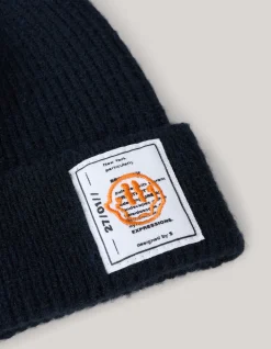 Shoeby Label Beanie Zwart< Mutsen