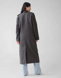 Shoeby Lange Trenchcoat Donkergrijs By Fred<DAMES Jassen