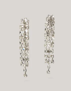 Shoeby Layered Strass Oorbellen Zilver<DAMES Sieraden
