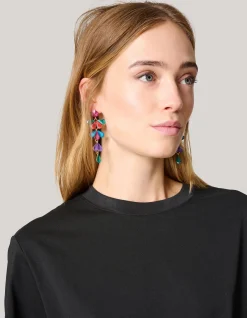 Shoeby Leaf Oorbellen Multicolor<DAMES Sieraden