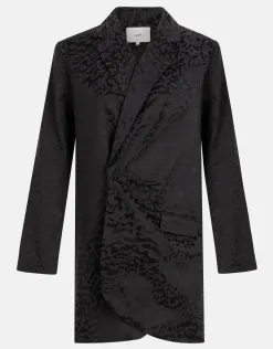 Shoeby Leopard Blazer Jurk Zwart<DAMES Jurken