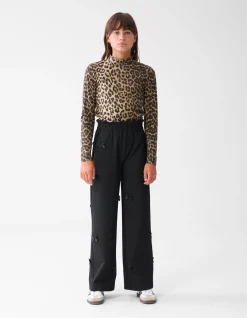 Shoeby Leopard Coltrui Bruin< Tops Lange Mouw