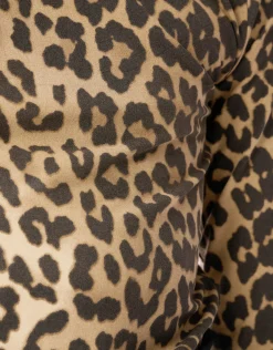 Shoeby Leopard Coltrui Bruin< Tops Lange Mouw