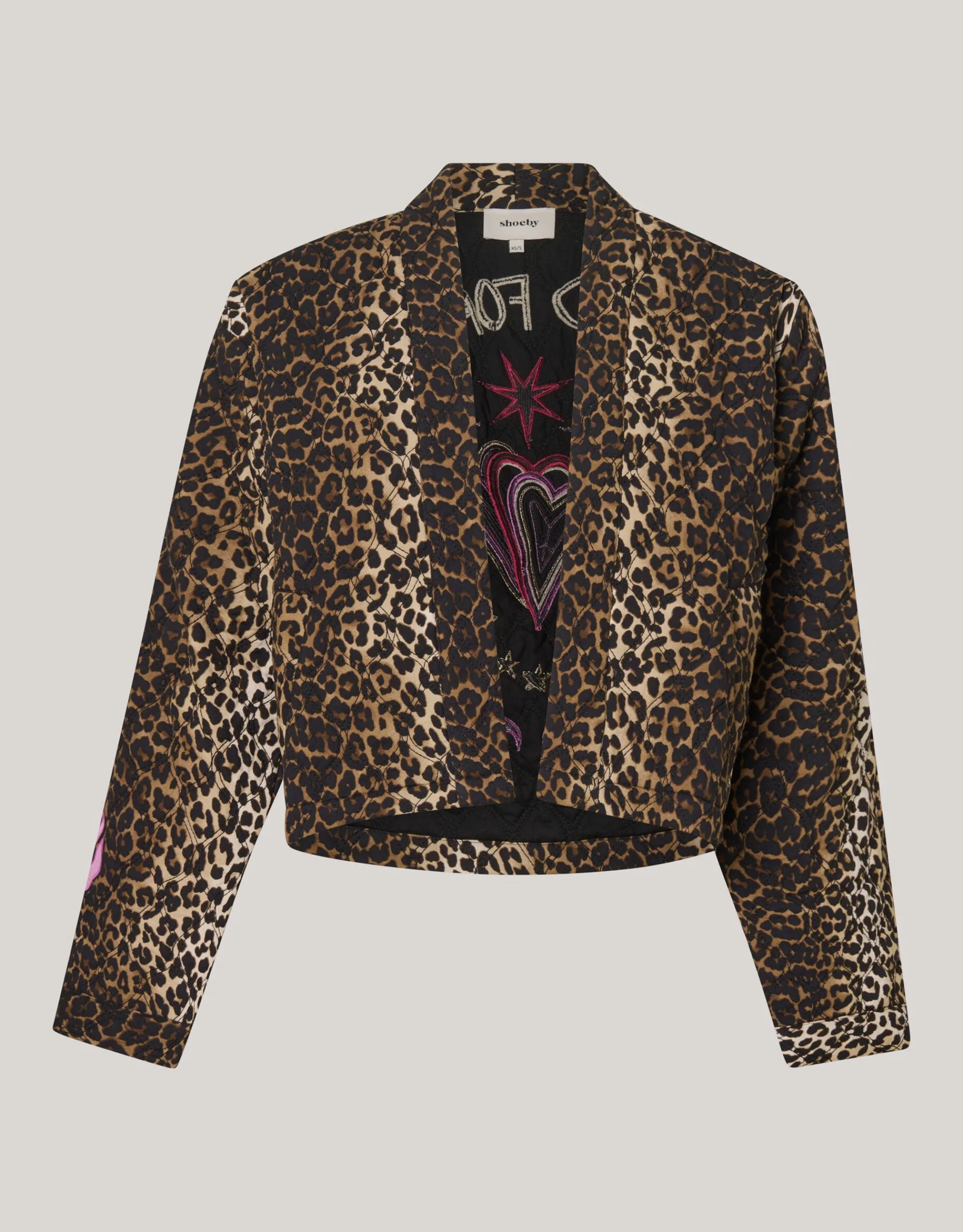 Shoeby Leopard Embroidery Jack Bruin<DAMES Jacks