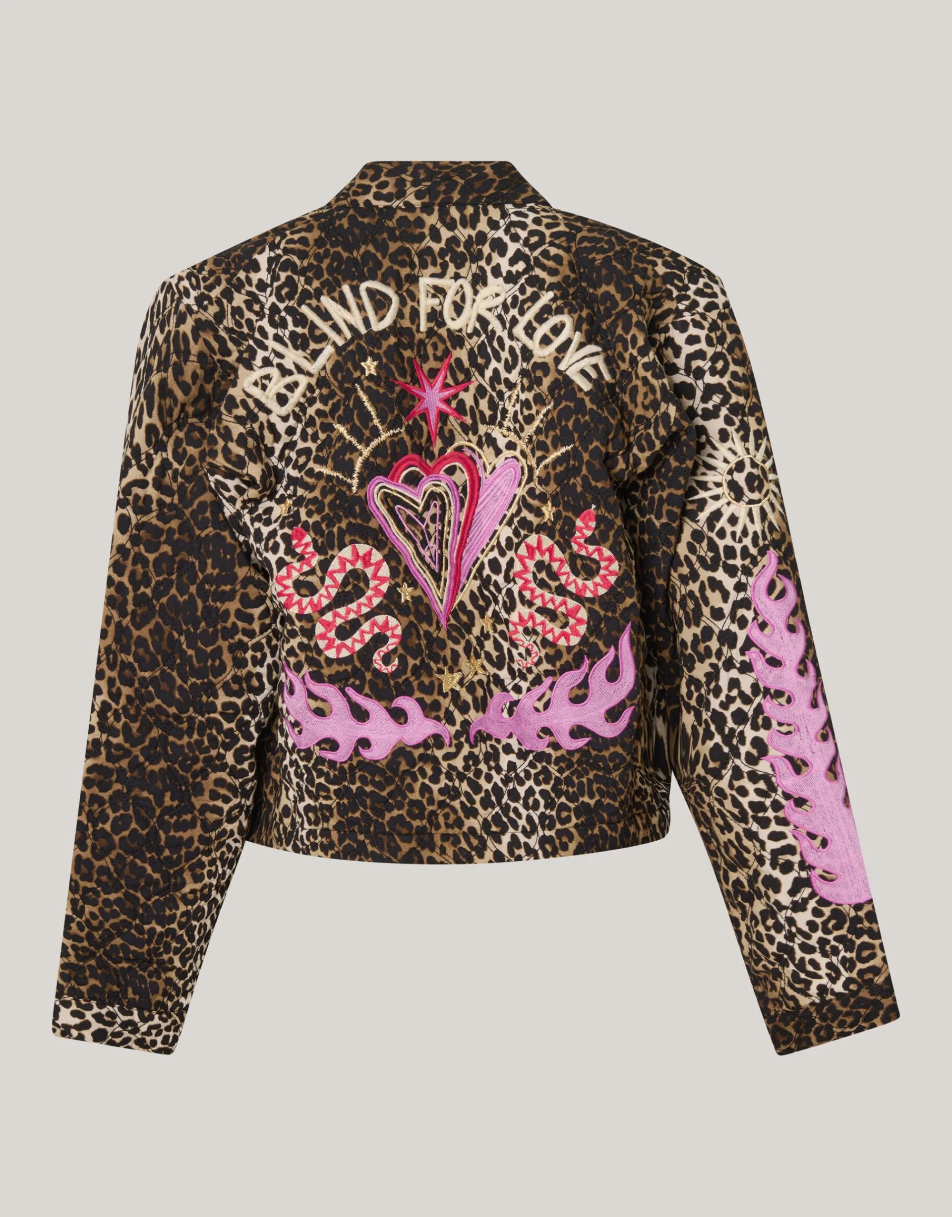 Shoeby Leopard Embroidery Jack Bruin<DAMES Jacks