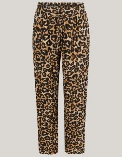 Shoeby Leopard Plissé Broek< Broeken