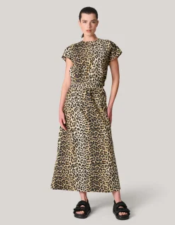 Shoeby Leopard Poplin Cropped Top<DAMES Tops