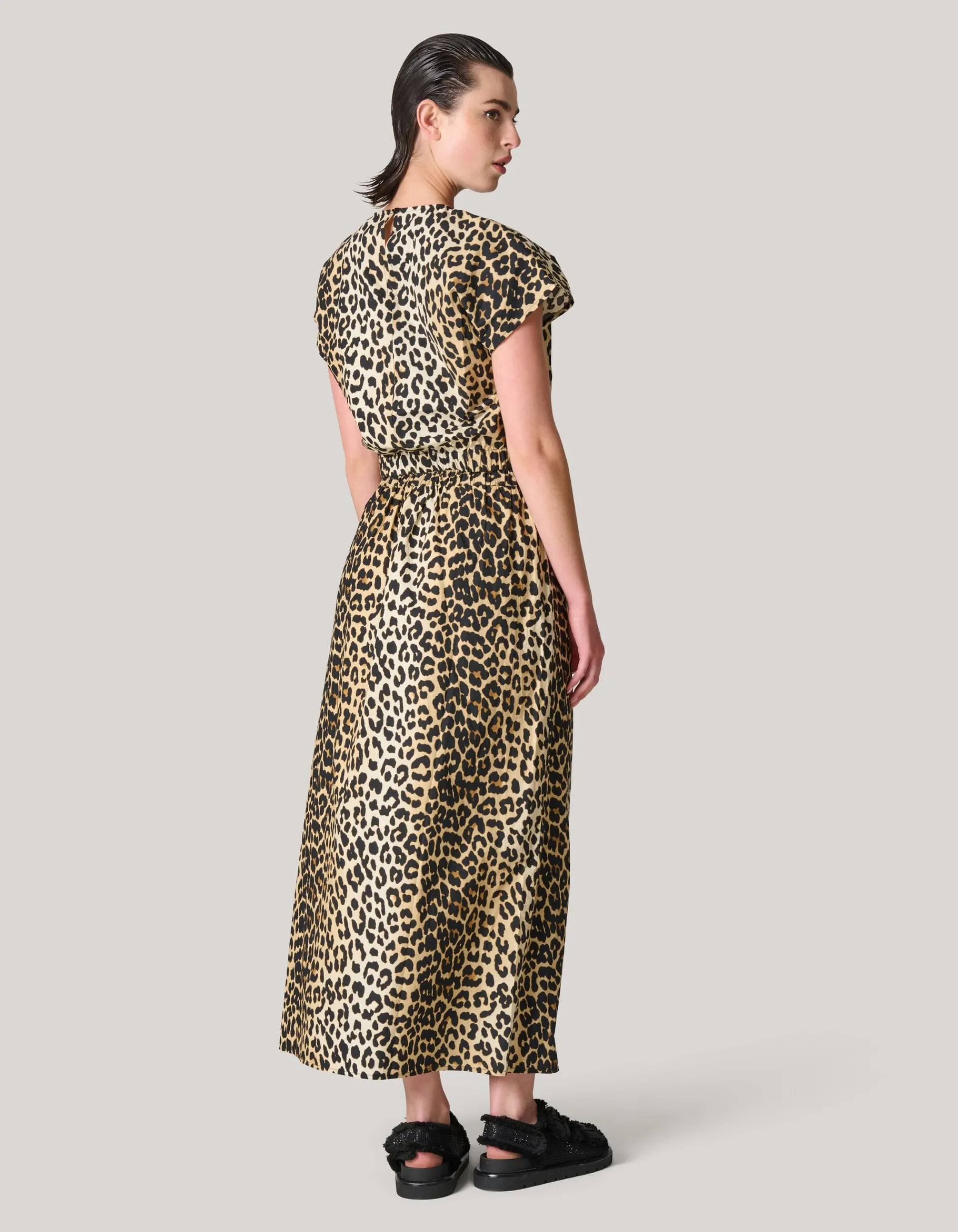 Shoeby Leopard Poplin Cropped Top<DAMES Tops