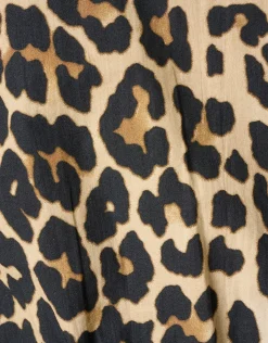 Shoeby Leopard Poplin Cropped Top<DAMES Tops