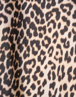 Shoeby Leopard Satijnen Midi Rok<DAMES Rokken