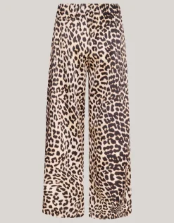 Shoeby Leopard Satijnen Palazzo Broek<DAMES Broeken